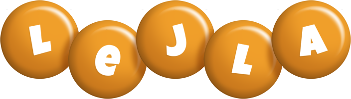 Lejla candy-orange logo