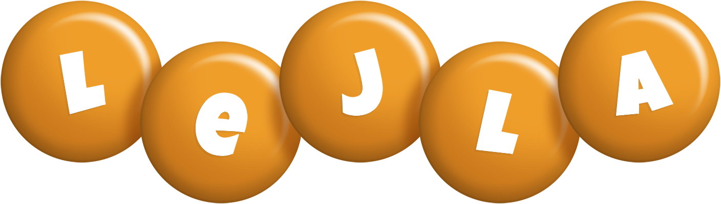 Lejla candy-orange logo