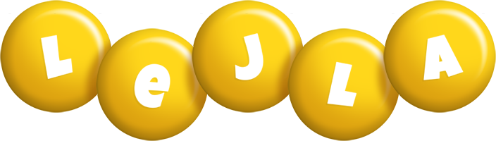 Lejla candy-yellow logo