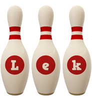 Lek bowling-pin logo