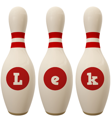 Lek bowling-pin logo