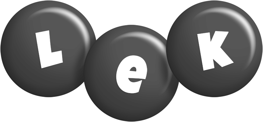 Lek candy-black logo