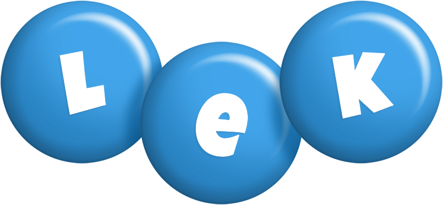 Lek candy-blue logo