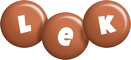 Lek candy-brown logo