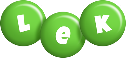 Lek candy-green logo