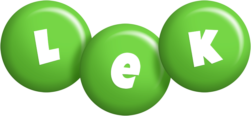 Lek candy-green logo