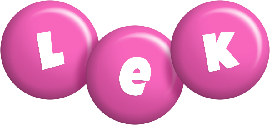 Lek candy-pink logo