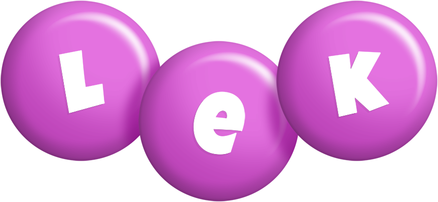 Lek candy-purple logo