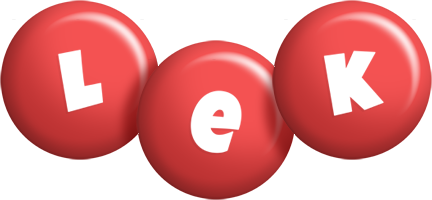 Lek candy-red logo