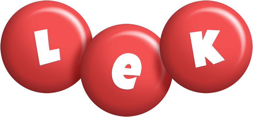 Lek candy-red logo