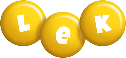 Lek candy-yellow logo