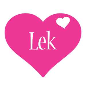 Lek love-heart logo