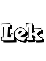 Lek snowing logo