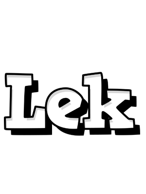 Lek snowing logo