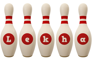 Lekha bowling-pin logo