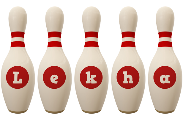 Lekha bowling-pin logo