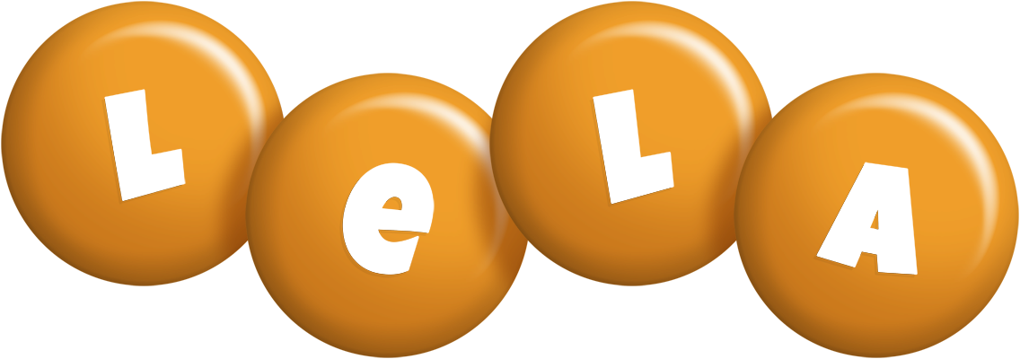 Lela candy-orange logo