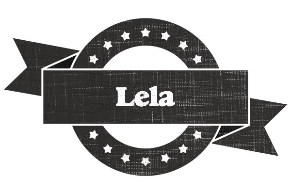 Lela grunge logo