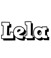 Lela snowing logo