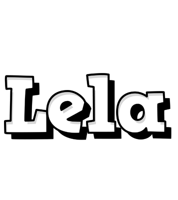 Lela snowing logo