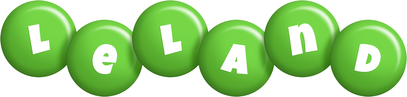 Leland candy-green logo