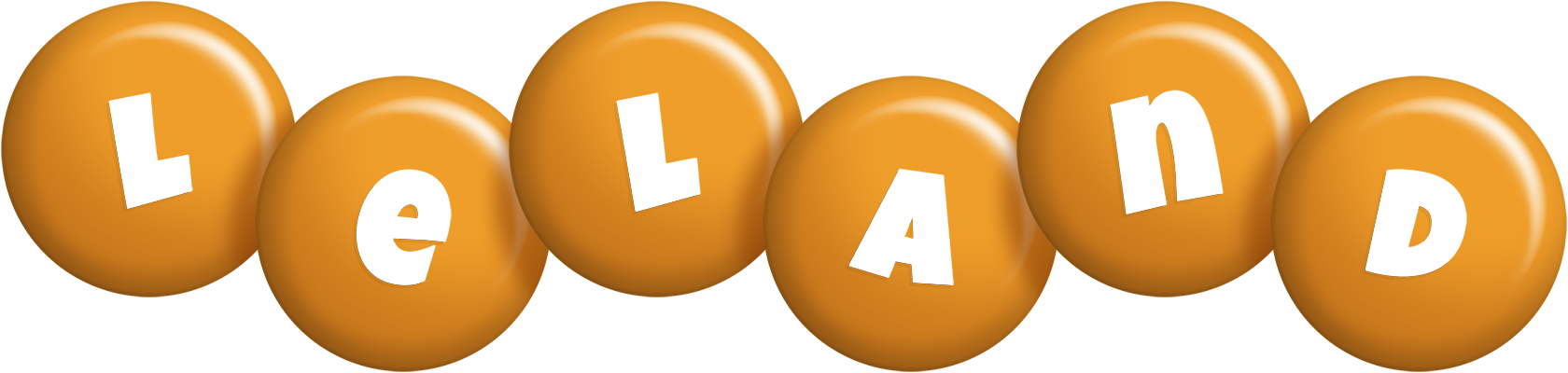 Leland candy-orange logo