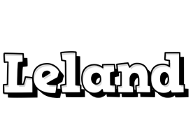 Leland snowing logo