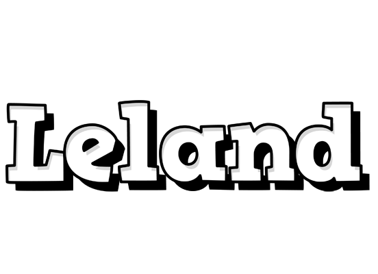 Leland snowing logo