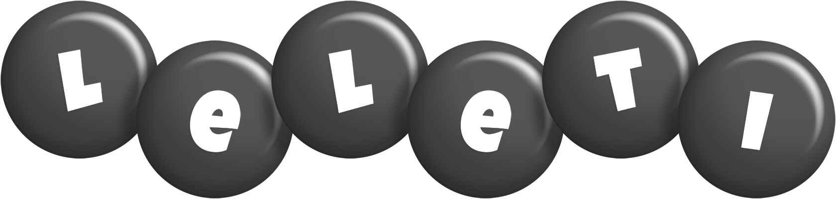 Leleti candy-black logo