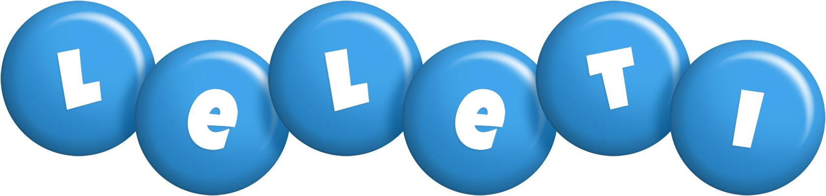 Leleti candy-blue logo