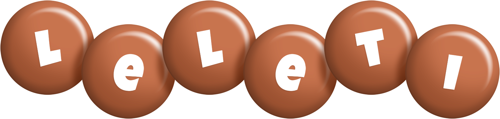 Leleti candy-brown logo