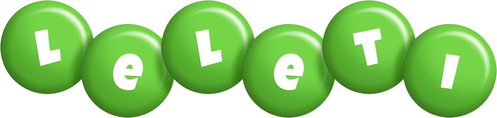Leleti candy-green logo
