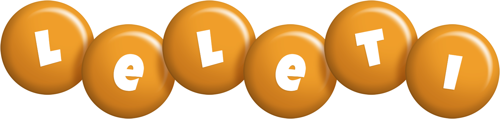 Leleti candy-orange logo