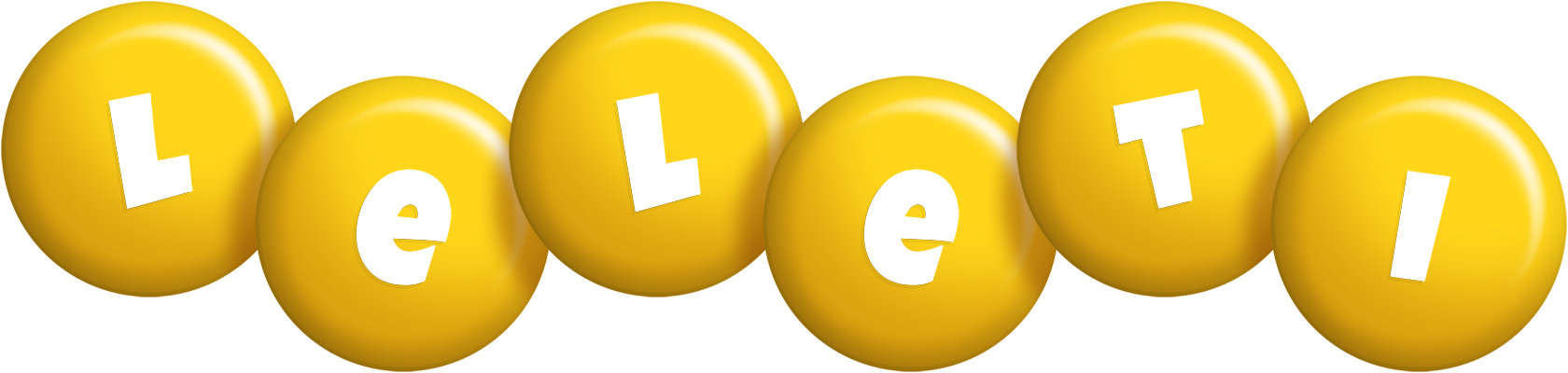 Leleti candy-yellow logo