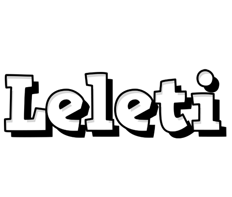 Leleti snowing logo
