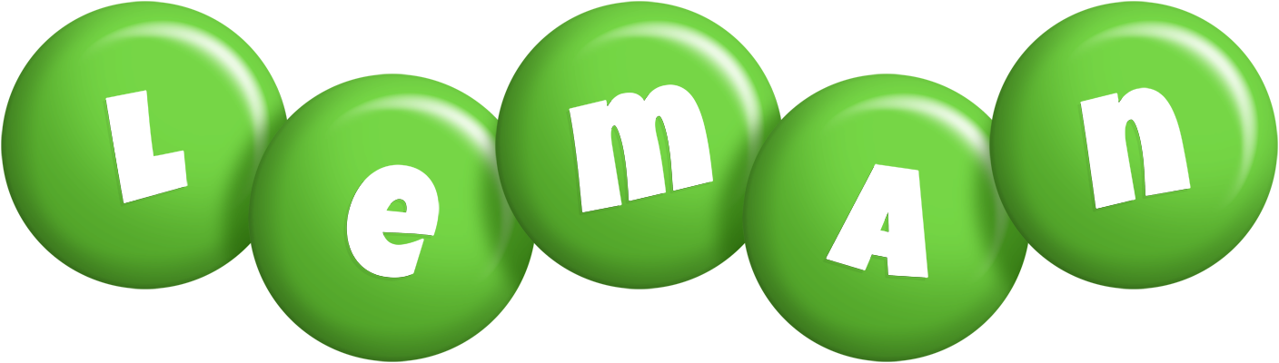 Leman candy-green logo