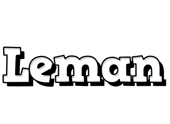 Leman snowing logo