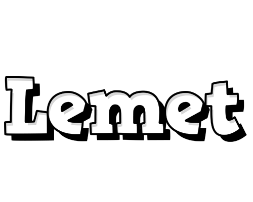 Lemet snowing logo