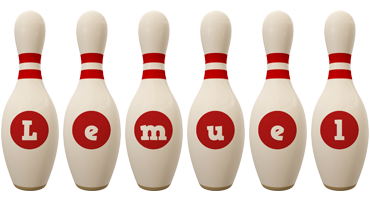 Lemuel bowling-pin logo