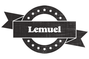 Lemuel grunge logo