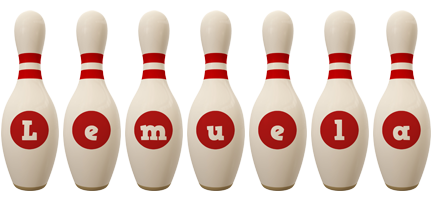 Lemuela bowling-pin logo