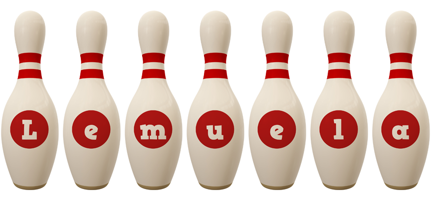 Lemuela bowling-pin logo