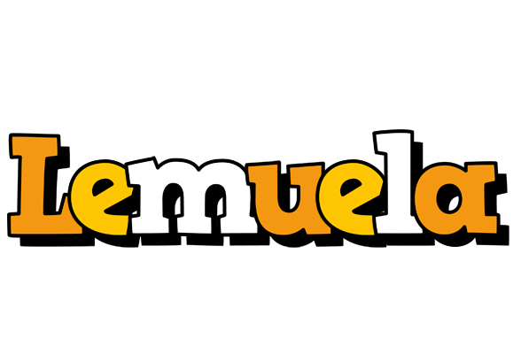 Lemuela cartoon logo