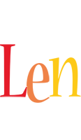 Len birthday logo