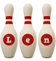 Len bowling-pin logo