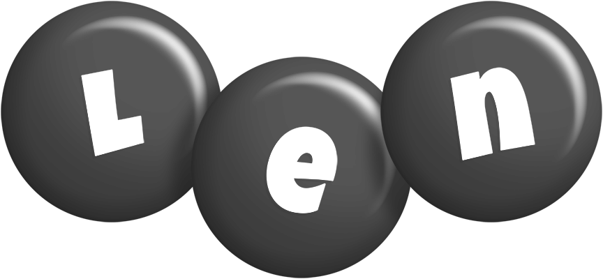 Len candy-black logo