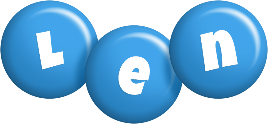 Len candy-blue logo