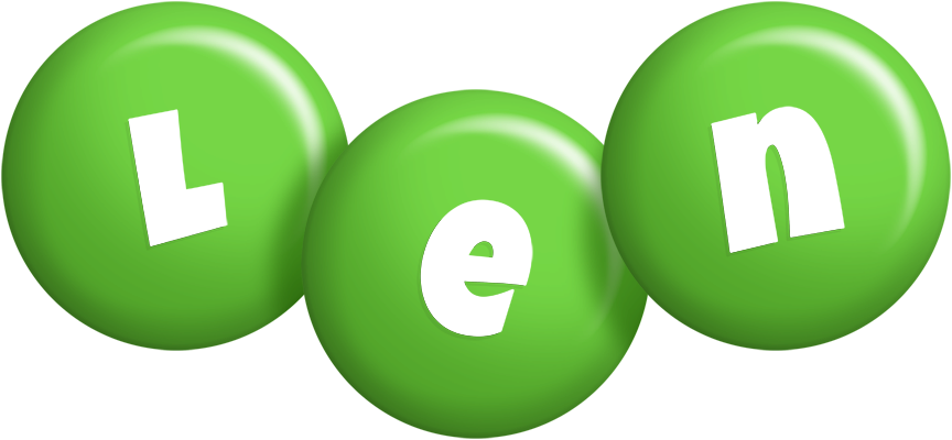 Len candy-green logo
