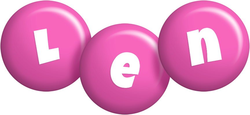 Len candy-pink logo