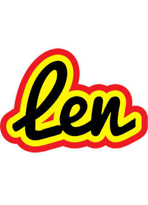 Len flaming logo